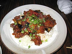 内子茄子と豚肉の豆板醤炒め+わさび入りスペシャルのお味は??